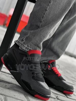 Nike Air Jordan 4 Rm Black/Anthractic/Varsity Red Fashion.Shoes