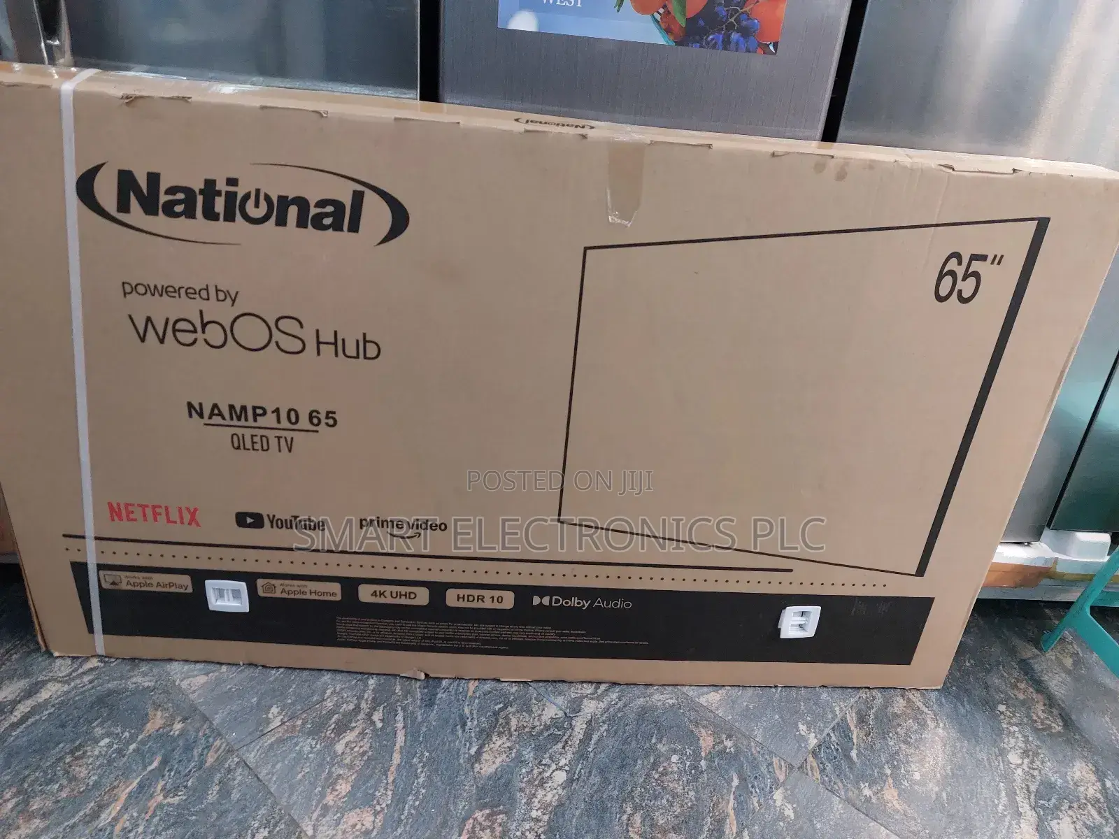 65-Inch National Qled Tv, Model Namp10 65. It Features a Uhd
