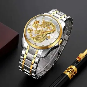 Rolex-Branded Watch With a Prominent Dragon Motif on the Dial