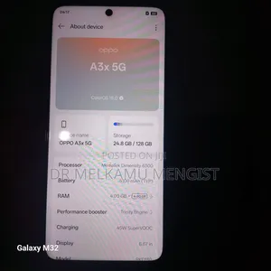 New Oppo A3x 128 GB Black