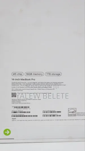 New Laptop Apple MacBook Pro 16GB Apple M5 SSD 1T