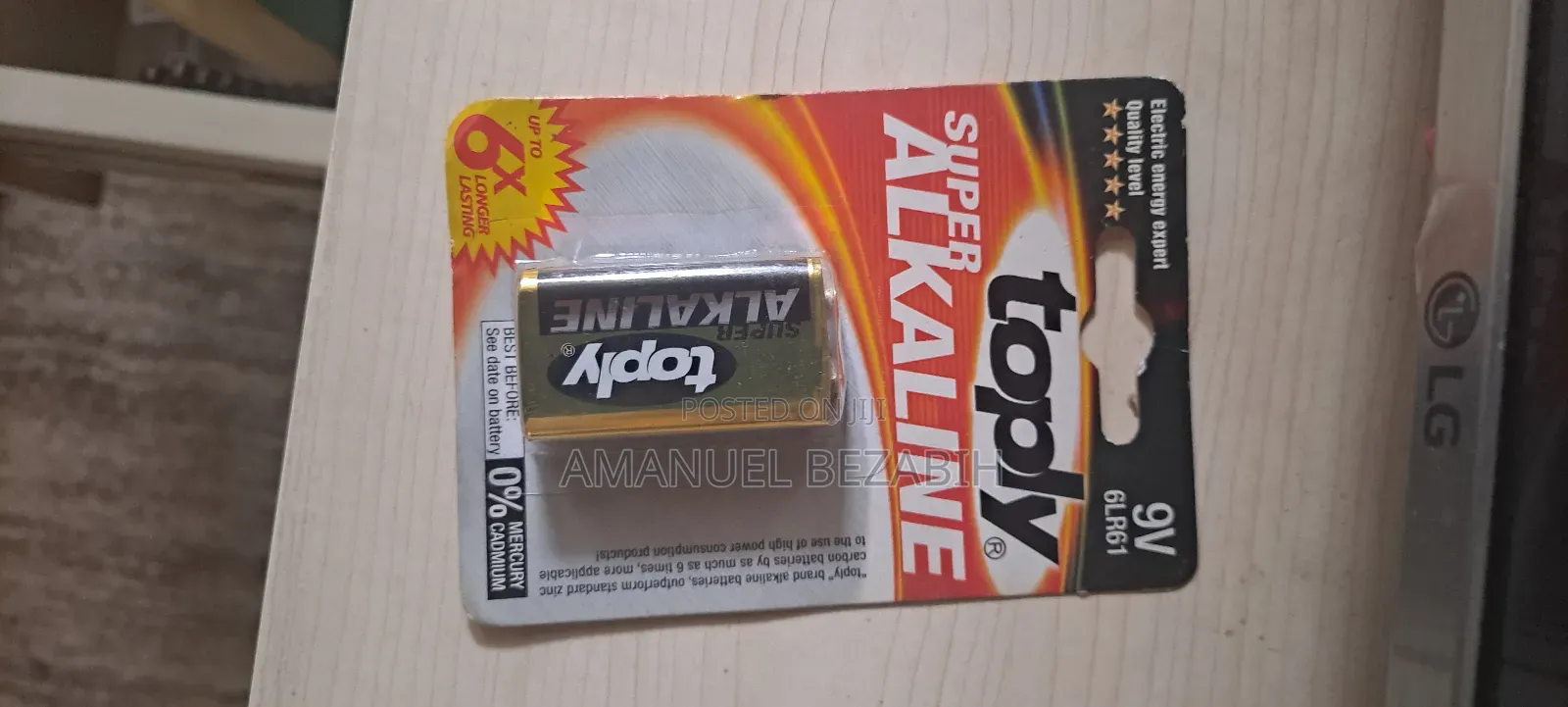 Battery Alakaline 9v