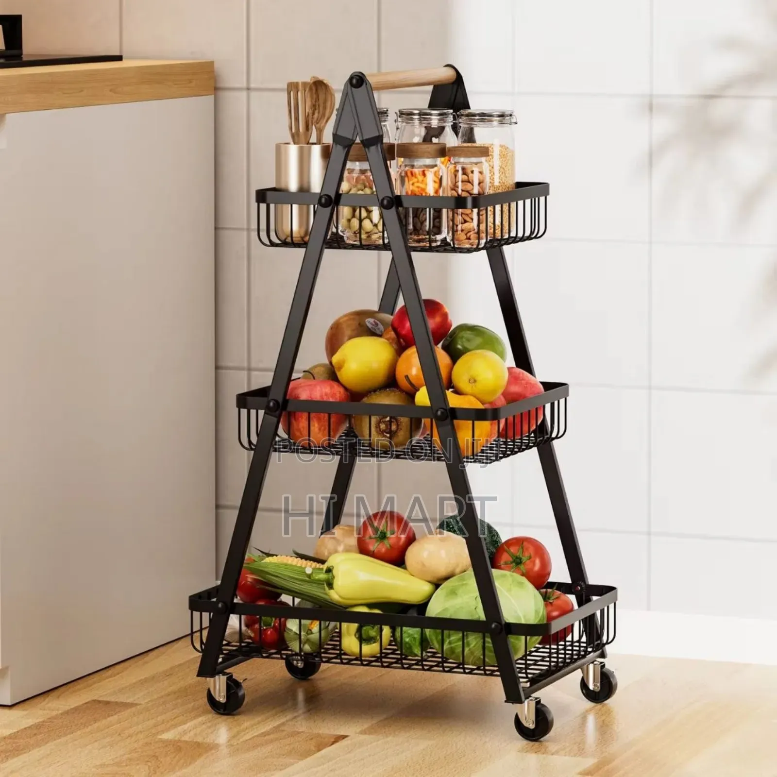 Multipurpose Mobile Cart Shelf Storage Rack(4 Tier)