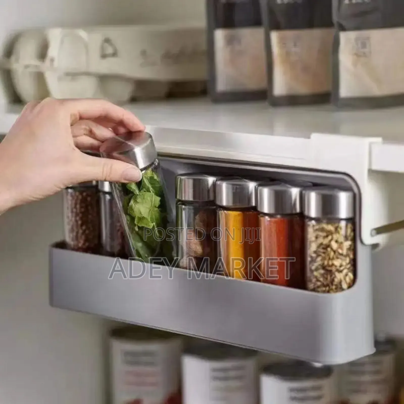 Kitchen Cabinet Pull Down Space Saving Spice Rack