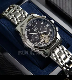Overfly Tevise Automatic Skeleton Mechanical Dial Luxury Analog Watch