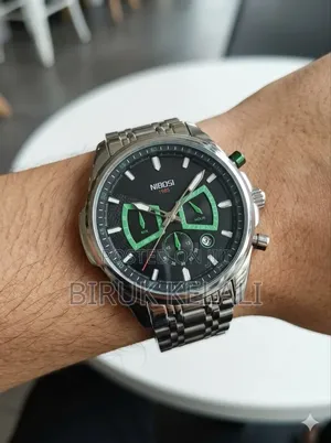 Nibosi Silver Black Men's Classic Watch