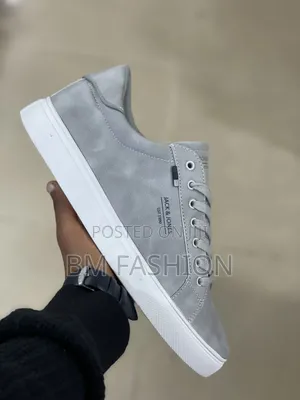Jack Jones Ash Grey Low-Top Sneakers