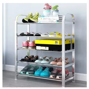 ባለ 4 ደረጃ ጫማ መደርደሪያ 4 Layer Stainless Steel Shoes Rack