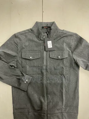 New Zegna Grey Men's Zip Jacket
