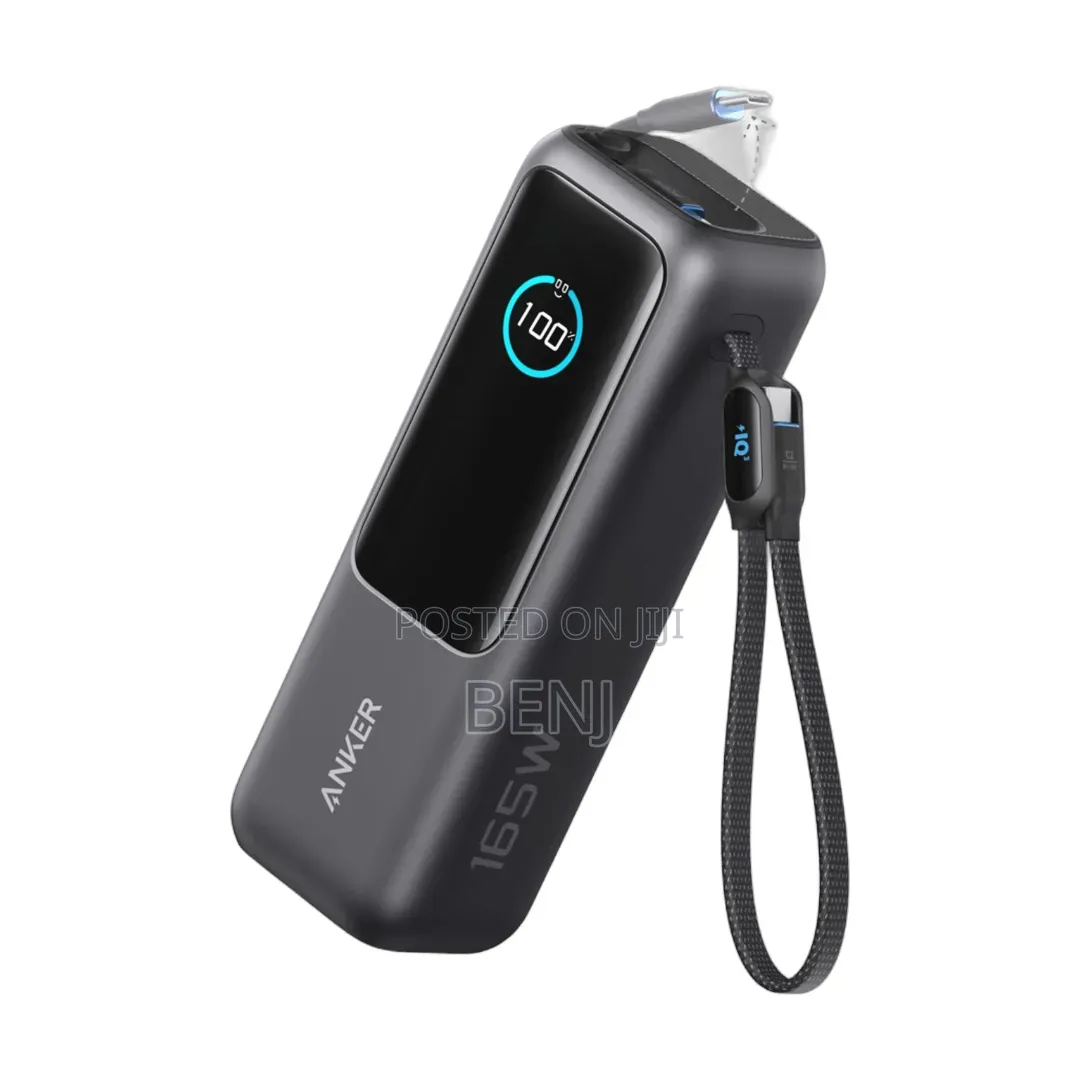 Anker Laptop Powerbank Mah 165w | Built-in Retractable Cables