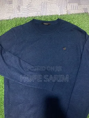 Darushan Blue Textured Men's Sweater