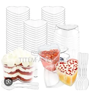 Heart Shape Dessert Cups