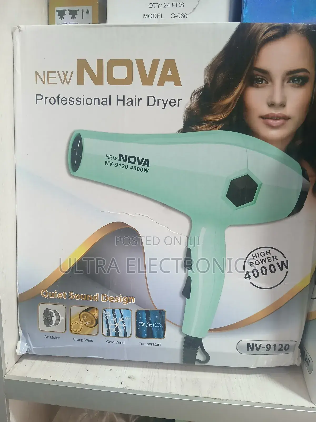 Hair Dryer New Nova Professional (Model Nv-9120).