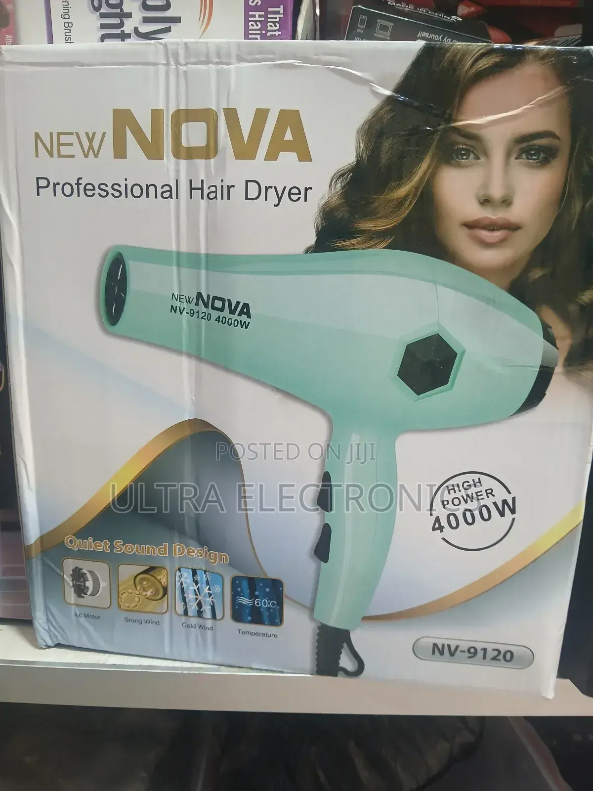 Hair Dryer New Nova Professional (Model Nv-9120).