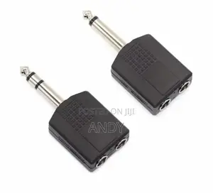 Jack 6.5mm TRS to 2 X 6.5mm Mono Sockets Splitter Adaptor