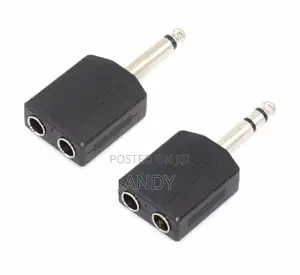 Jack 6.5mm TRS to 2 X 6.5mm Mono Sockets Splitter Adaptor