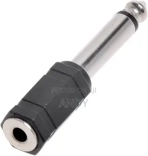 3.5mm Female Jack to 6.5mm Male Plug Audio Adapter