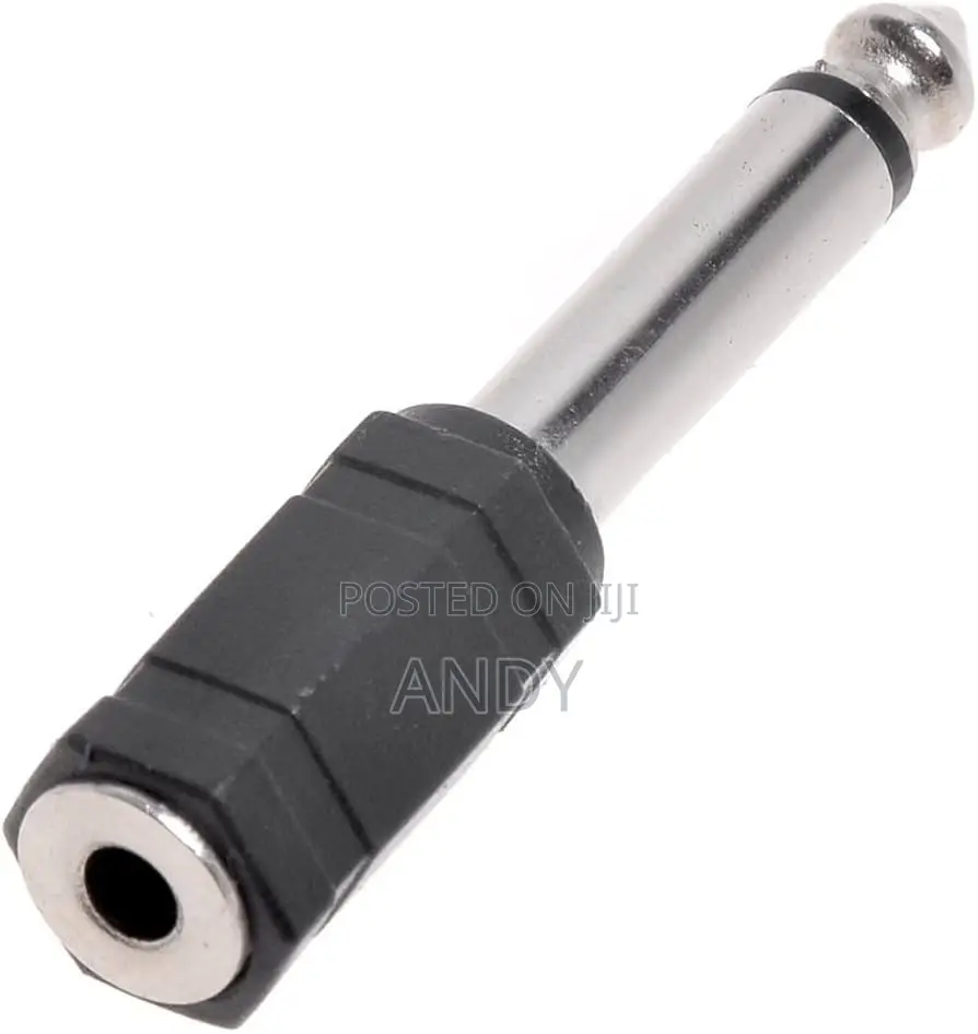 3.5mm Female Jack to 6.5mm Male Plug Audio Adapter