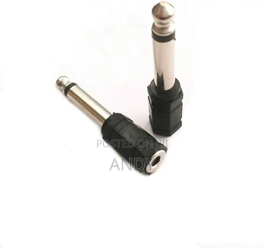 3.5mm Female Jack to 6.5mm Male Plug Audio Adapter