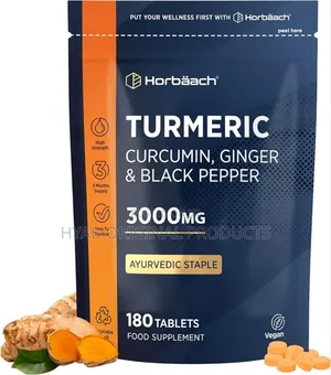 Turmeric Tablets 3000mg Wiz Black Pepper Ginger | 95% Curcuminoids |