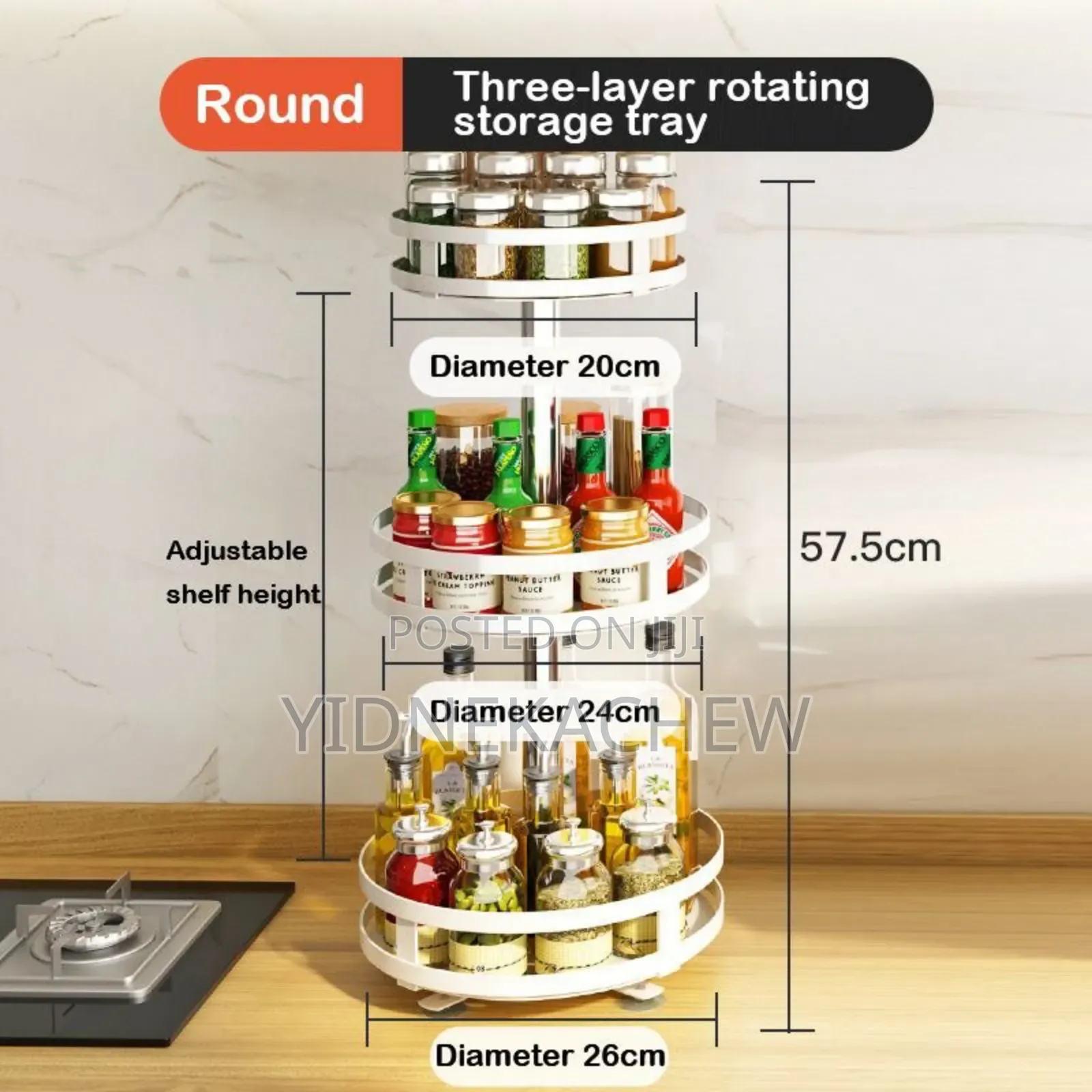 ተሽከርካሪ የኮስሞ መደርደሪያ(360 Degree Rotating Rack)