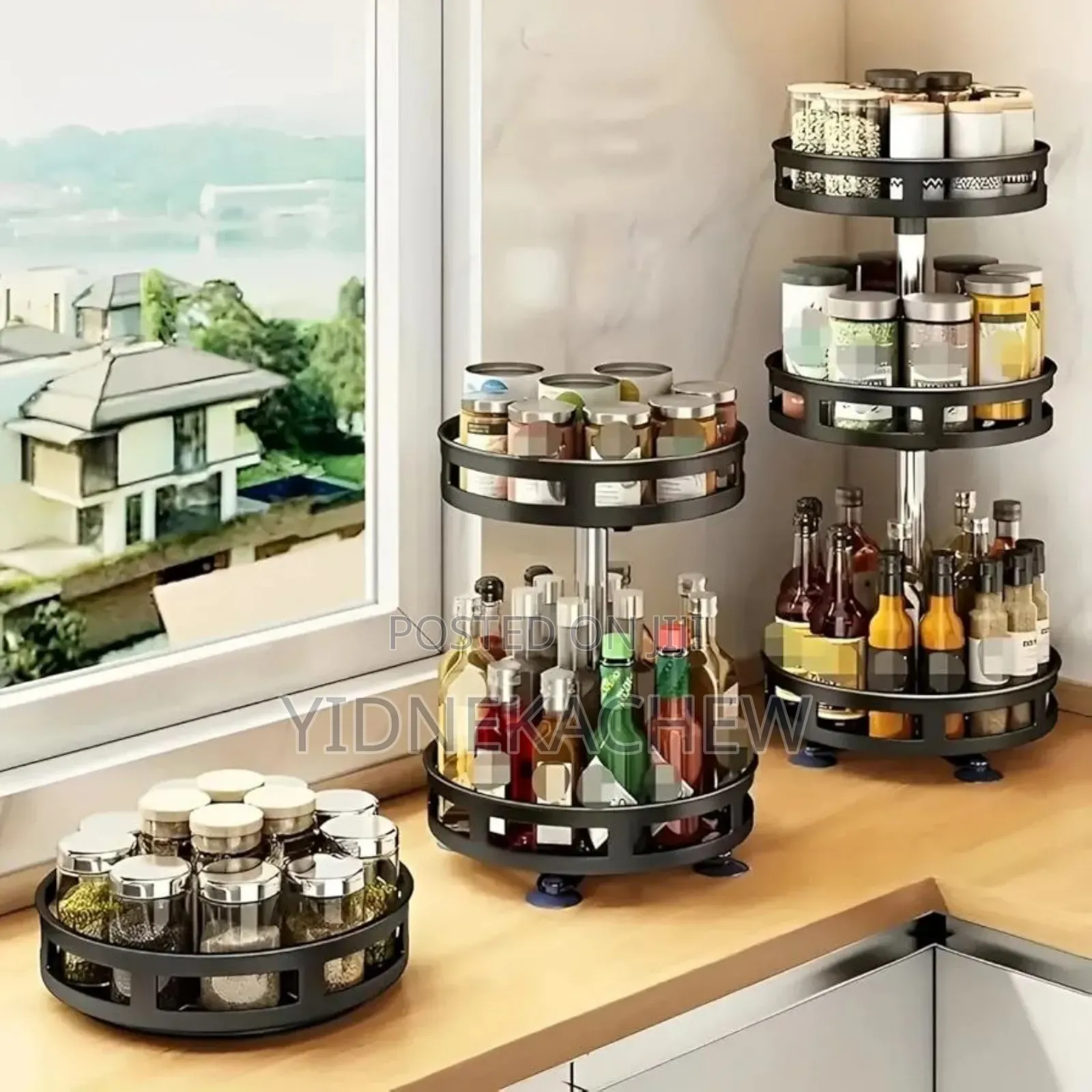 ተሽከርካሪ የኮስሞ መደርደሪያ(360 Degree Rotating Rack)
