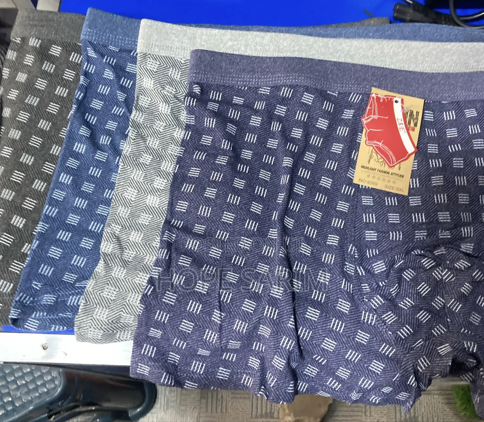 New Z E Men's Patterned Boxer