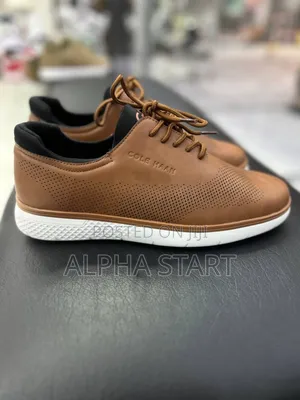 Cole Haan Flat Lather Master Quality Smooth Flat Shoes for Man's