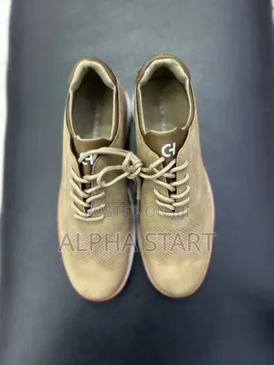 Cole Haan Flat Crame Lather Master Quality Smooth Flat Shoes For Man