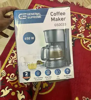 General Supreme Gsdc03 Coffee Maker.Capacity: 0.8 Litre Power: 650 W