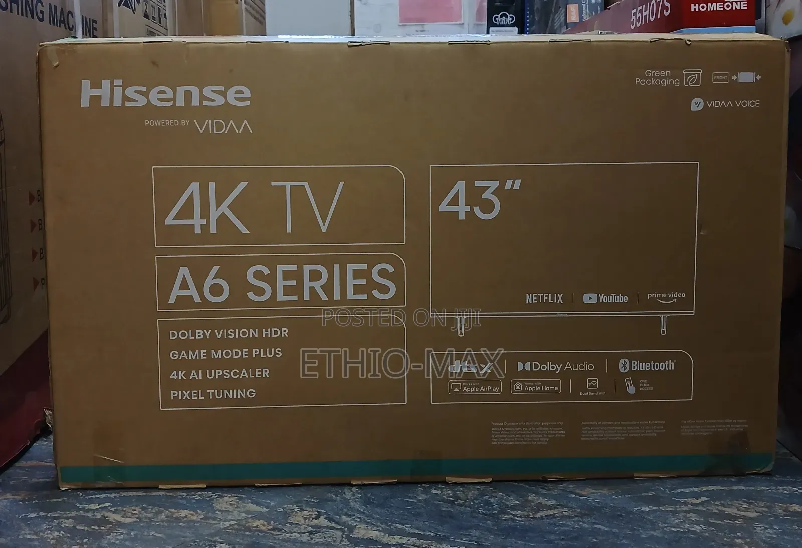 Hisense Tv 43" Smart 4 K Uhd A6 Series