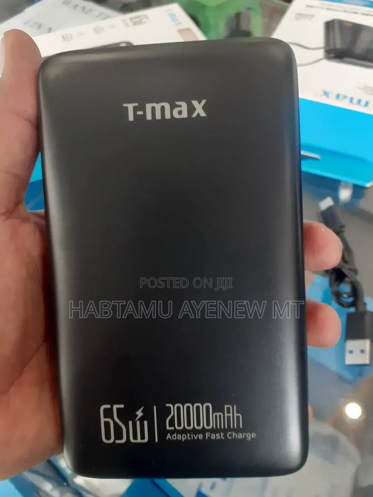 Pc ቻርጅ ማድረግ የሚችል ቲማክስ 65w T-Max Power Bank