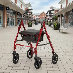 100 Series Four Wheeled Rollator - Access Able የሚታጠፍ ወከር ጠንካራ