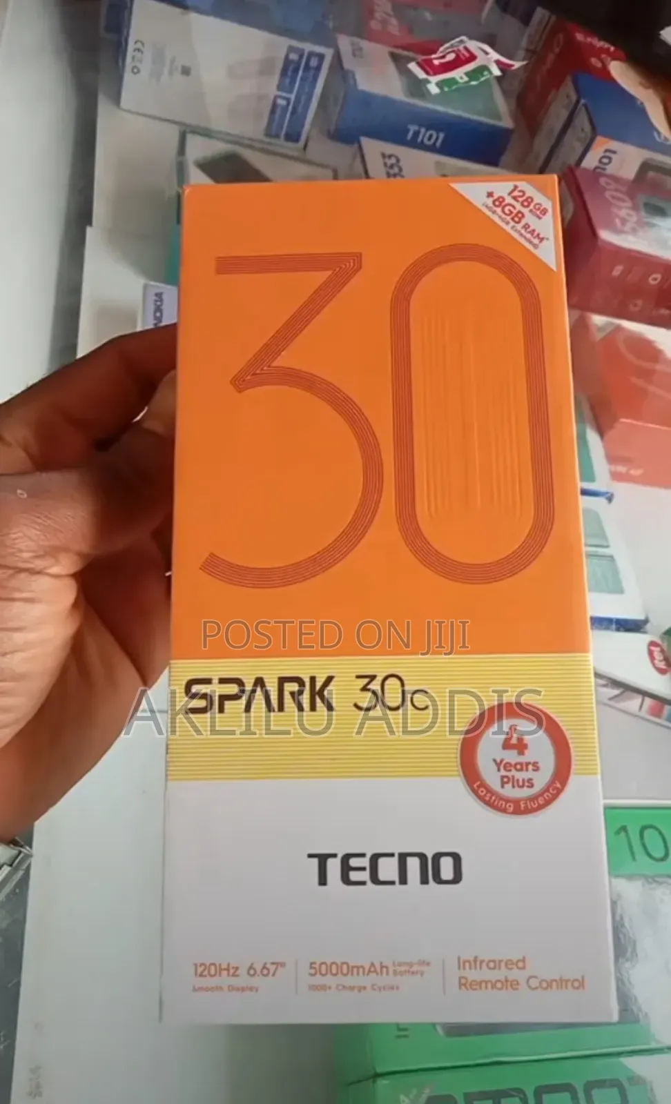 New Tecno Spark 30 128 GB Silver
