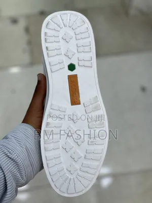 All White Lacoste Men's Flat Shoes