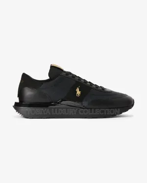 Ralph Lauren Train 89 Shoes Black Gold