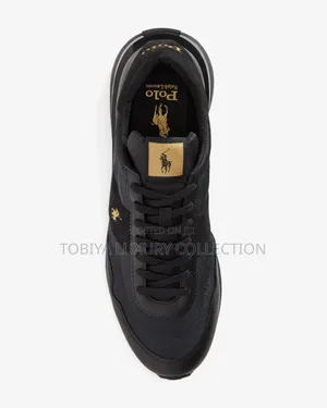 Ralph Lauren Train 89 Shoes Black Gold