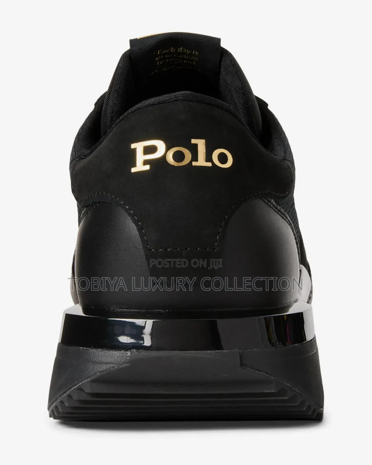 Ralph Lauren Train 89 Shoes Black Gold