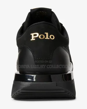Ralph Lauren Train 89 Shoes Black Gold