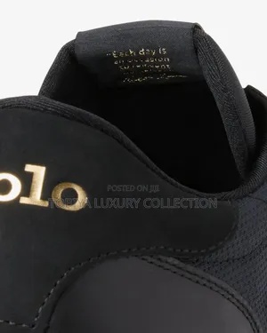 Ralph Lauren Train 89 Shoes Black Gold