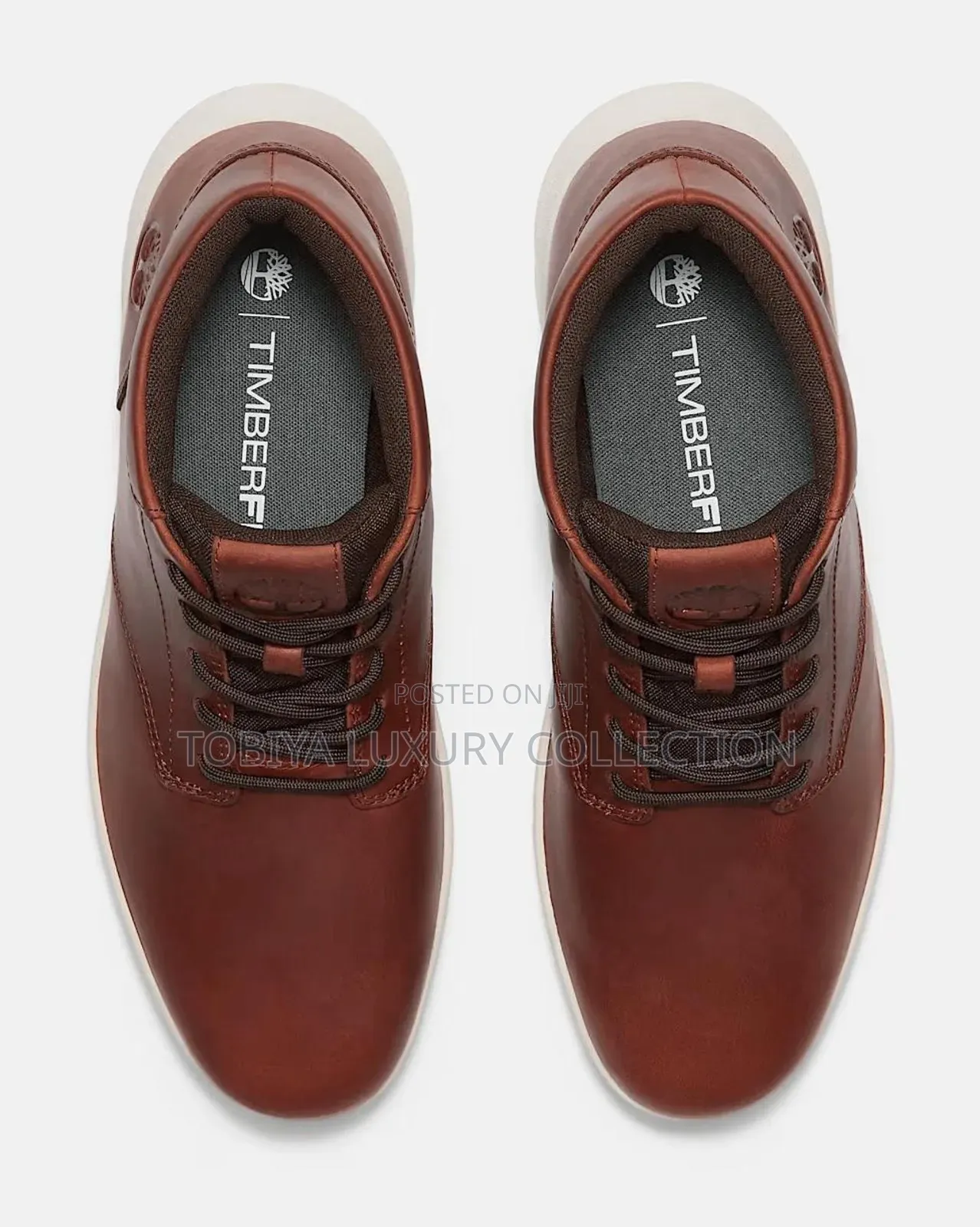 Timberland Parker Street Mid Lace Up Boots, Brown Patent Leather