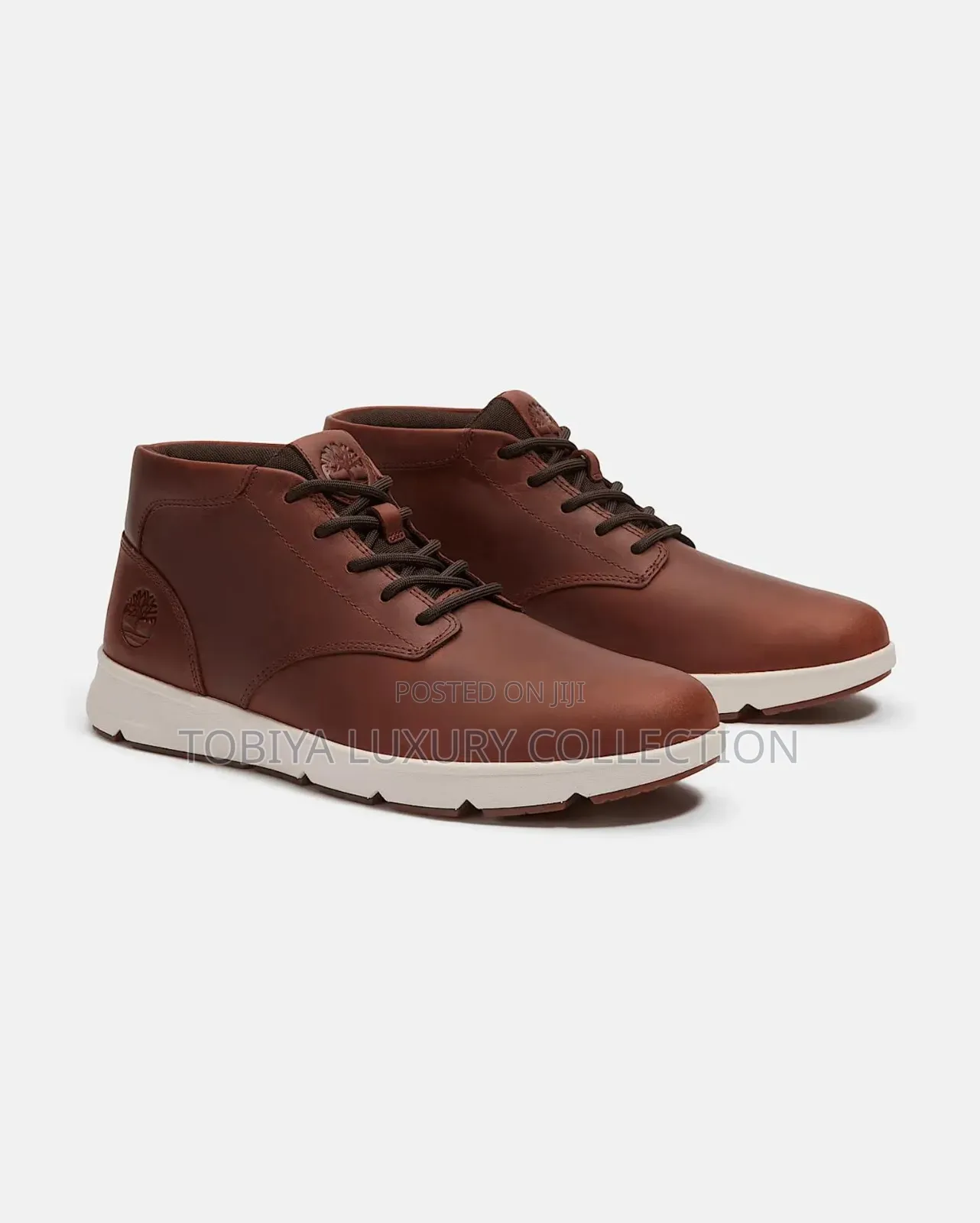 Timberland Parker Street Mid Lace Up Boots, Brown Patent Leather