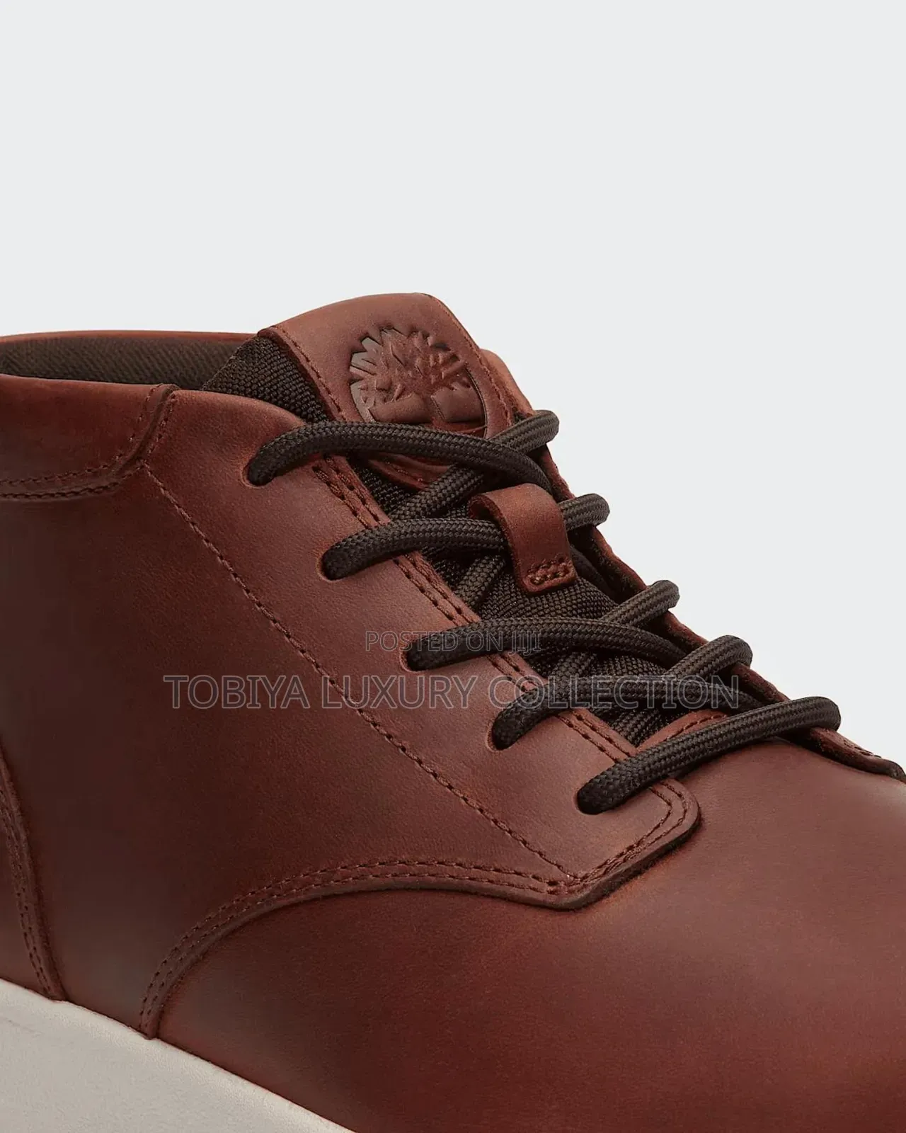 Timberland Parker Street Mid Lace Up Boots, Brown Patent Leather