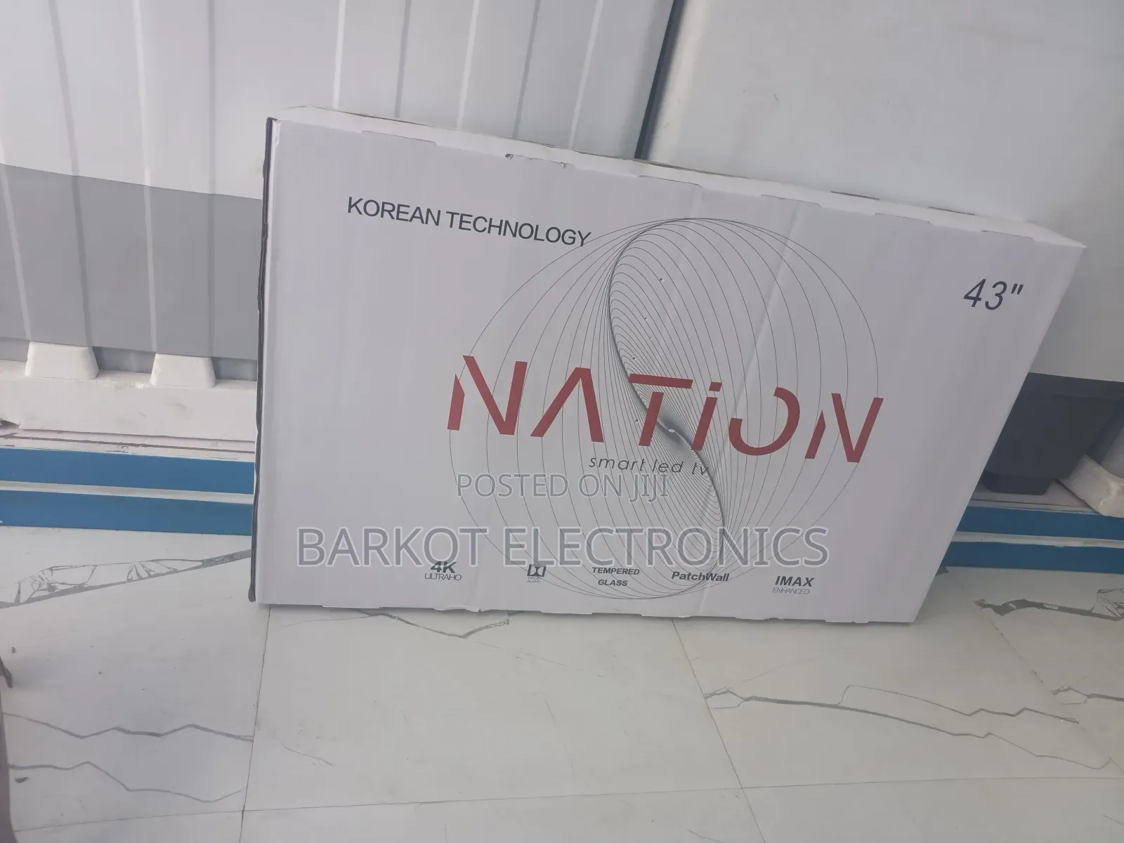Nation Smart Tv 43 Inch Andraid Doubel Gelass Tv 2026 Quality New