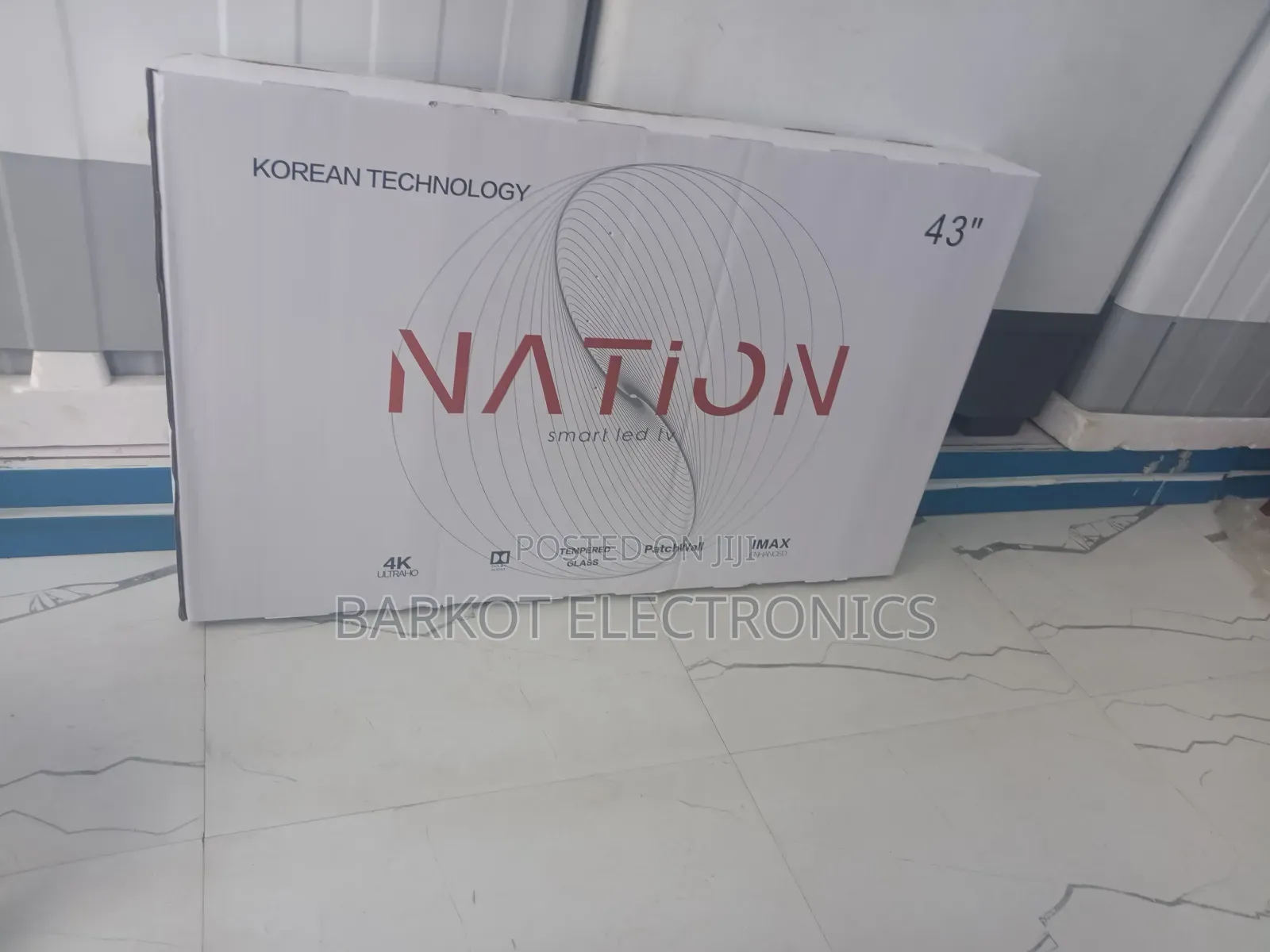 Nation Smart Tv 43 Inch Andraid Doubel Gelass Tv 2026 Quality New