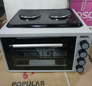 Oven Akel Branded Mini Electric Featuring Two Integrated Hot Plates