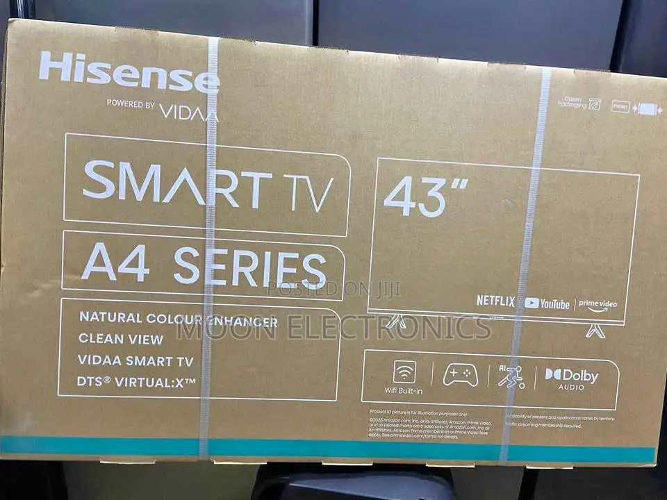 Hisense 43” Smart Uhd Tv – A6 Series (Brand New)