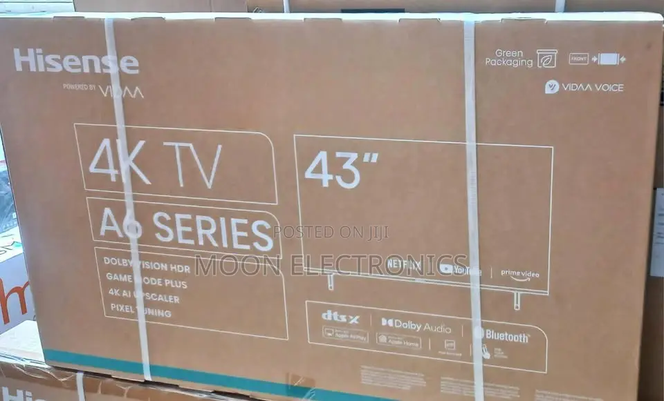 Hisense 43” Smart Uhd Tv – A6 Series (Brand New)