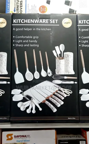25 PCS Kitchenware Set-የኪችን ዕቃዎች ሴት