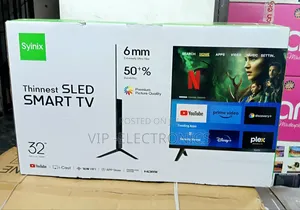 Syinix 32 Inch Tv Frameless Sled Smart Ultra-Slim Android Display